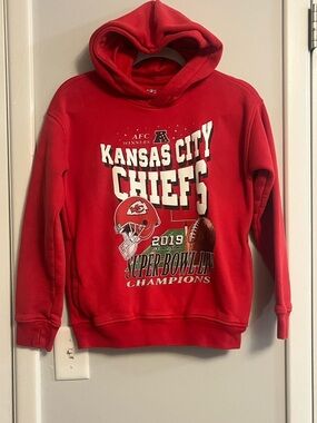 Kansas City Chiefs Red Super Bowl Champions Hoodie (kids)
